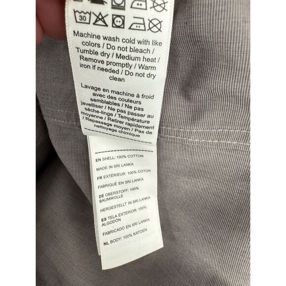 Untuckit Shirt Men's Gray Sanglovese XXLARGE Slim Fit Button Up Wrinkle Free EUC - Picture 9 of 12